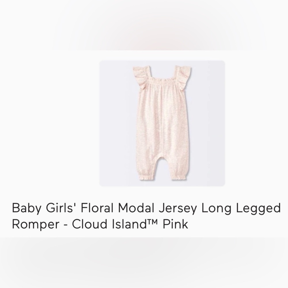 Target Pink Ruffled Baby Romper - Picture 1 of 5